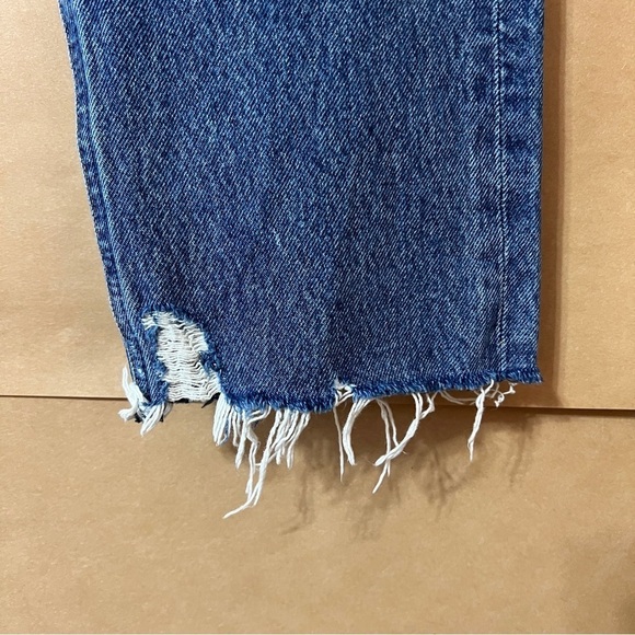 Agolde Women's High Rise Jeans in Dark Blue - Picture 8 of 16